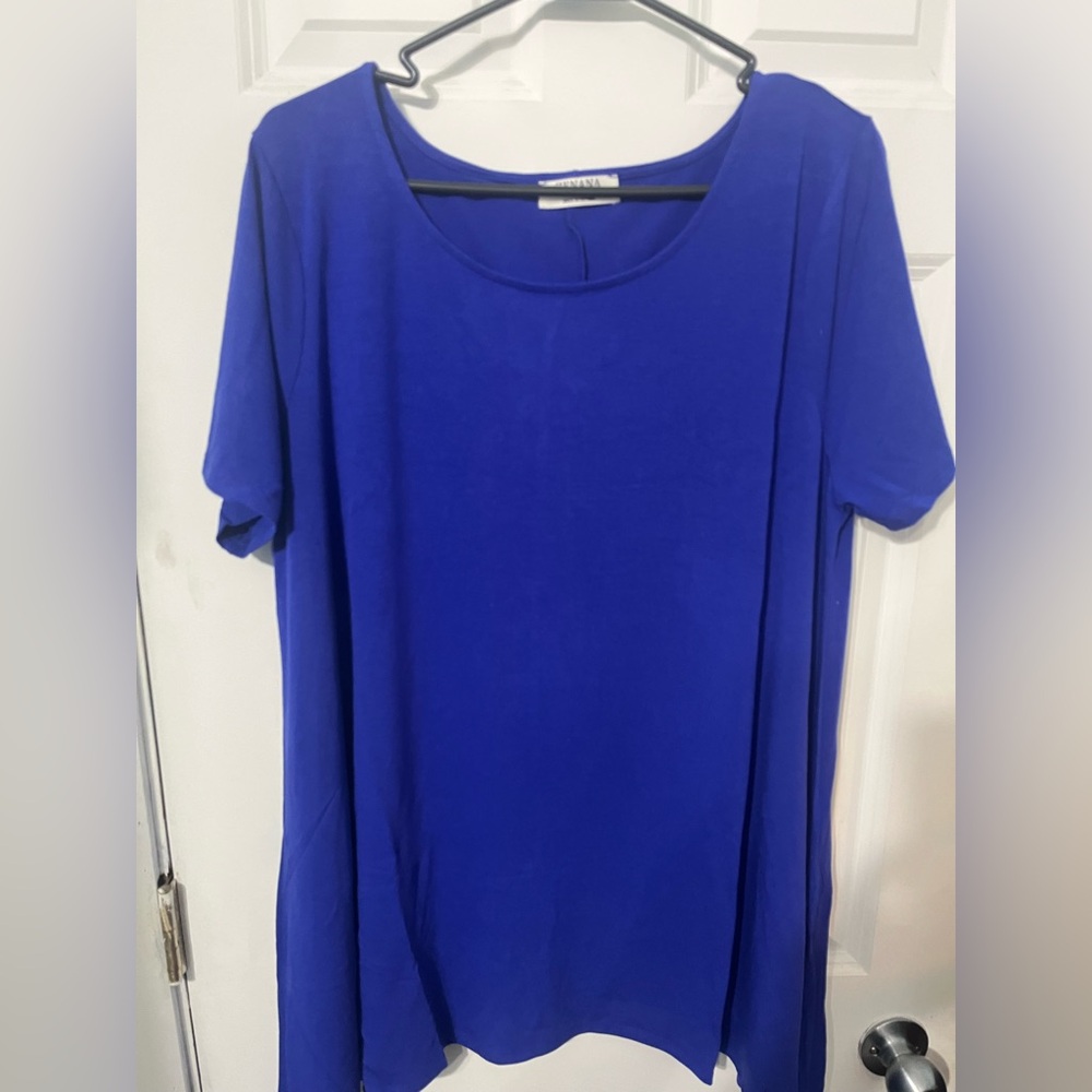 Zenana Outfitters Royal Blue Short Sleeve Top Plus sizes